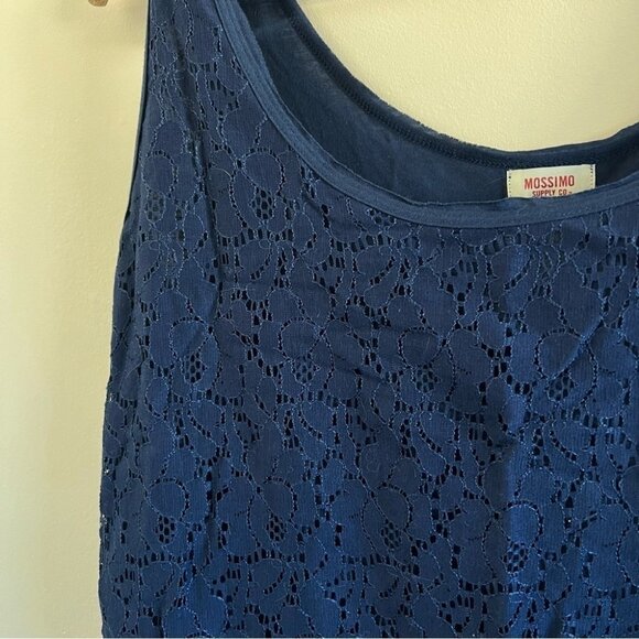 NWT Mossimo Navy Lace Tank Top – Size XXL - Picture 2 of 7